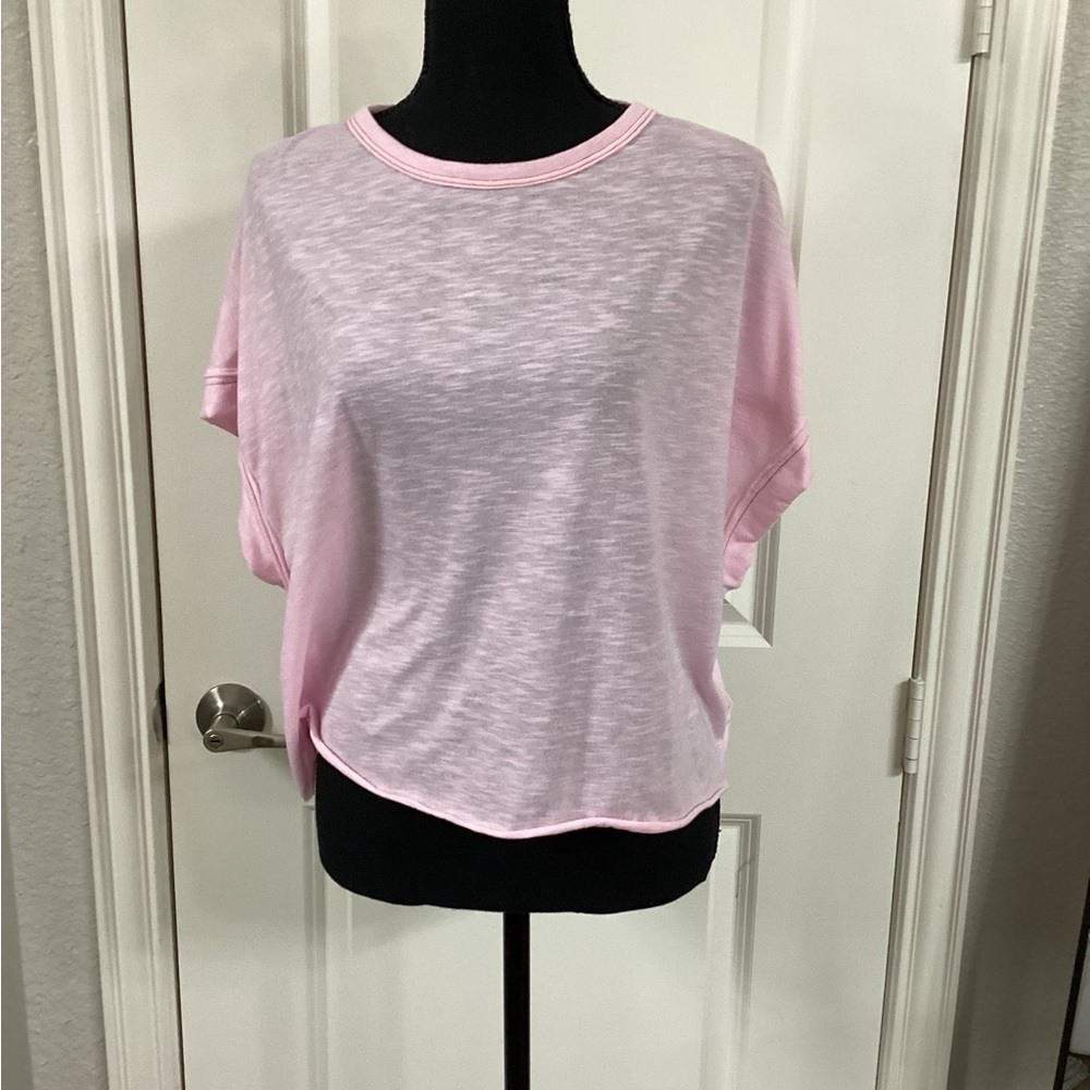 SHEIN Pink Dolman Sleeve Relaxed Tee